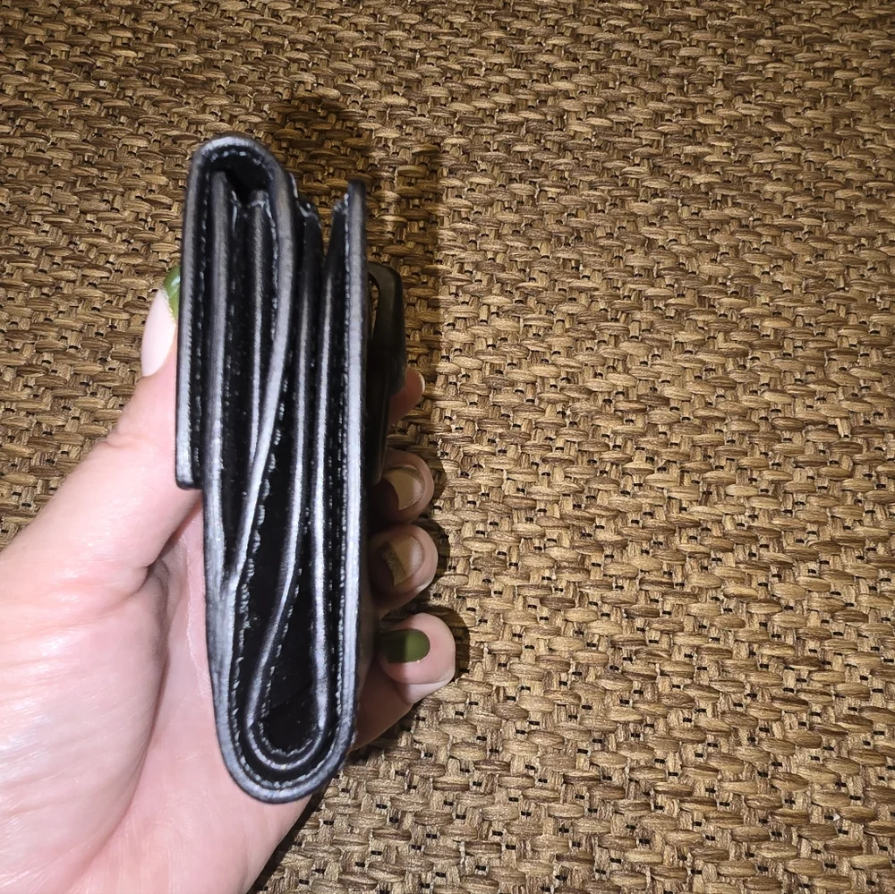 Gucci Black Leather Horse Bit Wallet